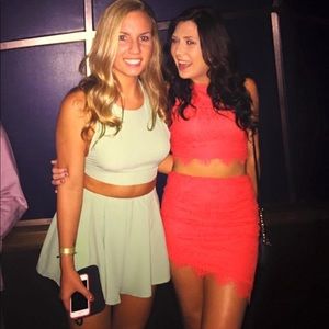 SET!!! Fun coraly-redish two piece!!